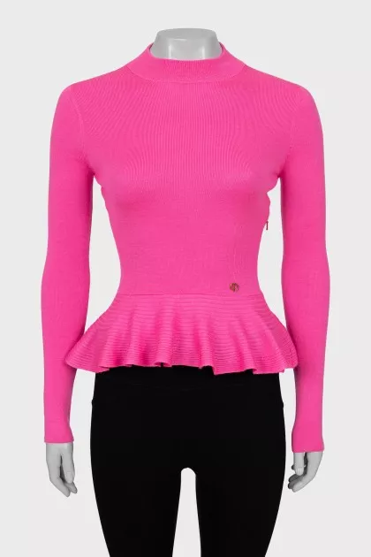Slim fit cashmere and silk sweater