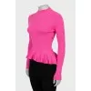 Slim fit cashmere and silk sweater