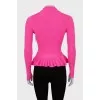 Slim fit cashmere and silk sweater