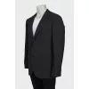 Men's wool jacket, straight cut