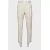 Men's straight trousers with arrows