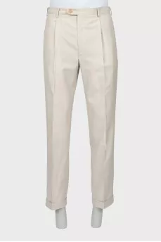 Men's straight trousers with arrows