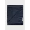 Blue scarf with branded print