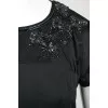 Black satin midi dress
