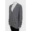 Cashmere cardigan in grey