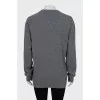 Cashmere cardigan in grey