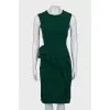 Wool dress decorated with gathers