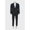 Men's pinstripe wool suit