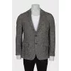 Men's wool and silk jacket