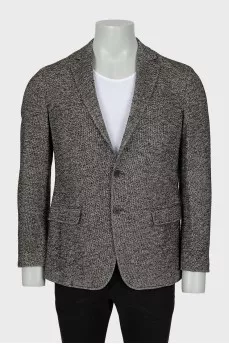 Men's wool and silk jacket