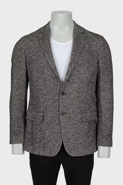 Men's wool and silk jacket