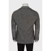 Men's wool and silk jacket