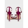 Pink leather sandals