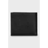 Men's canvas wallet with brand logo