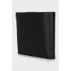 Men's canvas wallet with brand logo