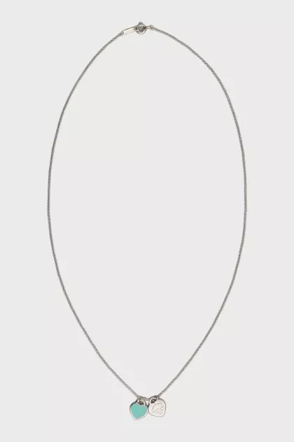 Silver Double Heart Pendant