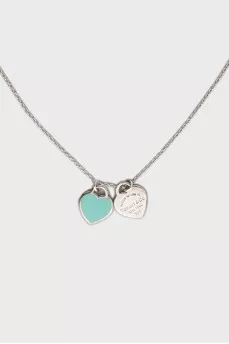 Silver Double Heart Pendant