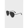 Thin black frame sunglasses