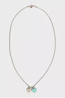 Підвіска із срібла Double Heart
