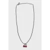 Cherry crystal pendant