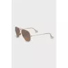 Aviator sunglasses with brown lenses