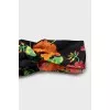 Silk headband with floral print