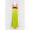 Plissy dress in neon flowers