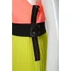 Plissy dress in neon flowers