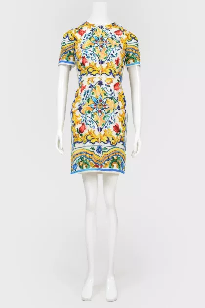 Dress in an abstract print