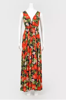 Beach-tunika dress in print apples