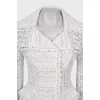 Lace jacket with buttons and tag