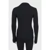 Fitted wool cardigan