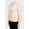 Jacket with raw edges