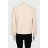 Jacket with raw edges
