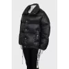 Down jacket decorated with a brand logo