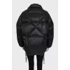 Down jacket decorated with a brand logo