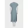 Silk dress with signature buttons