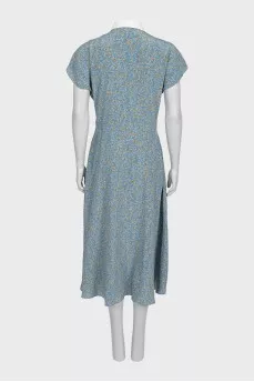 Silk dress with signature buttons