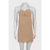 Woven dress with tag