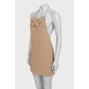 Woven dress with tag