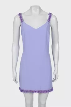 Purple dress decorated with sequins