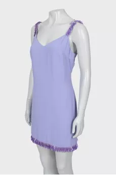 Purple dress decorated with sequins
