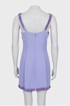 Purple dress decorated with sequins