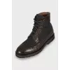 Men's Two-Tone Perforated Boots