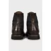 Men's Two-Tone Perforated Boots