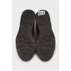 Men's Two-Tone Perforated Boots