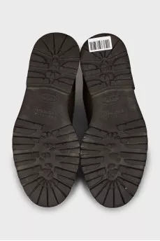 Men's Two-Tone Perforated Boots
