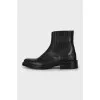 Men's boots with relief pattern