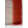 Three-color wool scarf with fringe