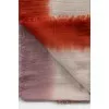 Three-color wool scarf with fringe